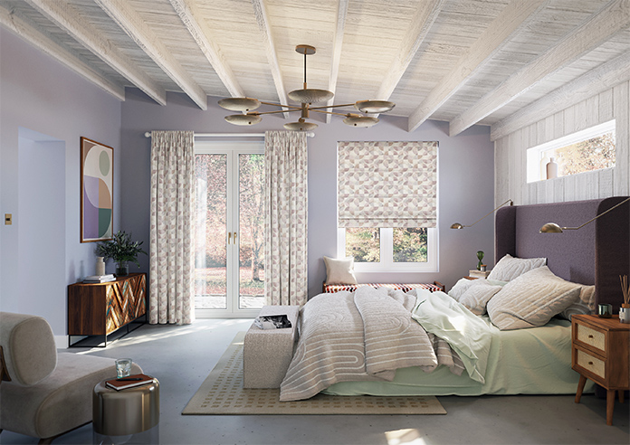 Mosaic Tile, Very Berry - Made to Measure Curtains - Image 14